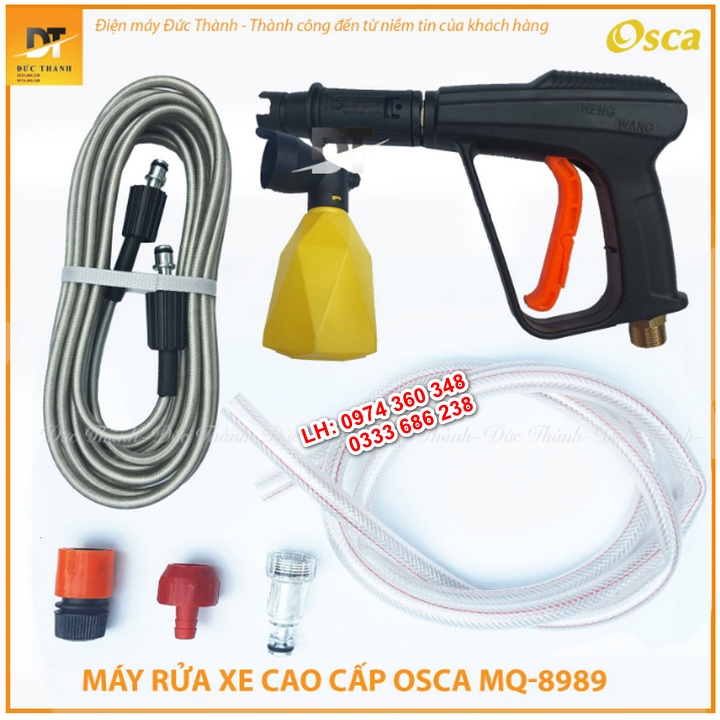 Máy rửa xe gia đình Sukura 2208, Máy rửa xe công suất mạnh đánh bay mọi vết bẩn - Tặng bình xịt tuyết