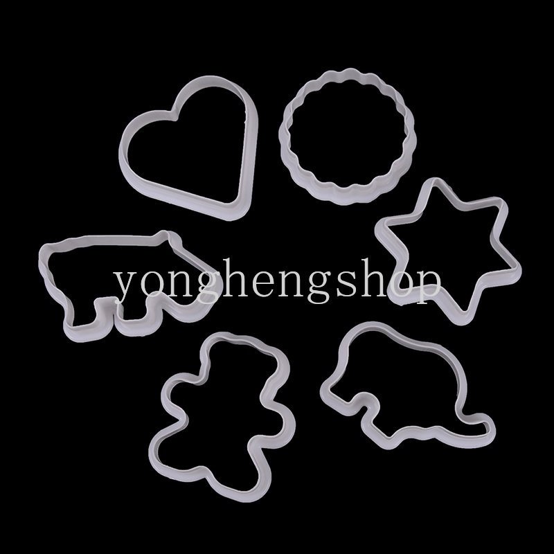 Set 6 Khuôn Cắt Bánh Quy Tạo Hình 3D Dễ Thương
