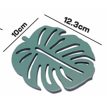 Tấm lót ly/tách cách điệu hình chiếc lá
