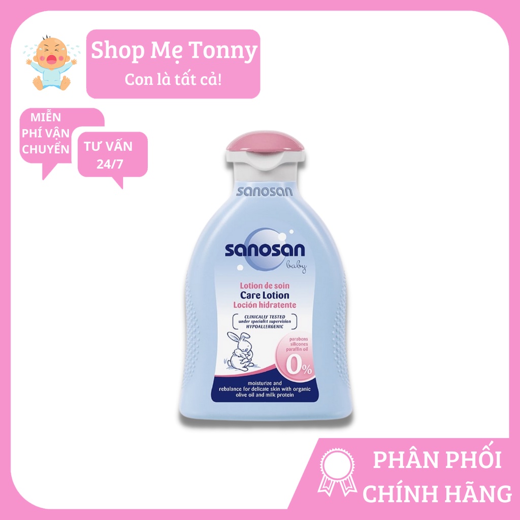 Sữa dưỡng thể Sanosan Baby chiết xuất olive hữu cơ 200ml