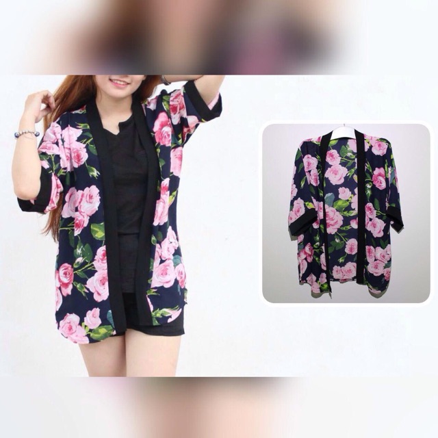 Kimono Floral Hoa Hồng