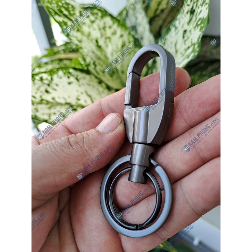 Móc khoá ô tô xe máy Jobon ZB cao cấp có móc treo đỉa quần