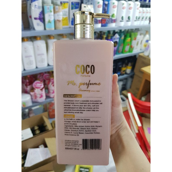 SỮA TẮM NƯỚC HOA LƯU HƯƠNG  C-O-C-O 800ml