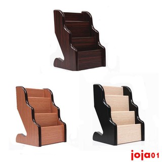 Hộp Đựng Thẻ Ba Tầng Bằng Gỗ Để Bàn Dành Cho Doanh Nhân Doanh Nhân