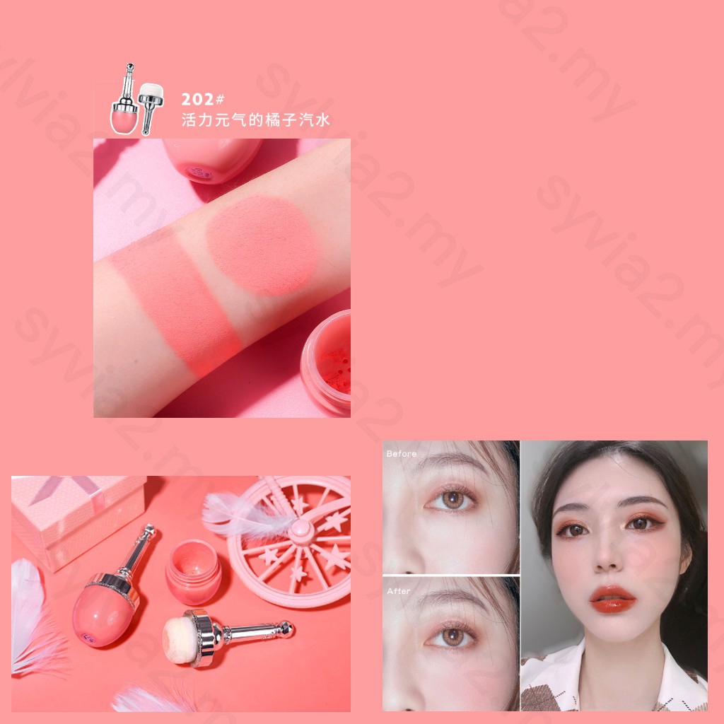 XIXI® Bộ Make Up Peach Heart 3IN1 Girls` Pink Loose Powder Mới Về [Linh Vỹ Authentic]