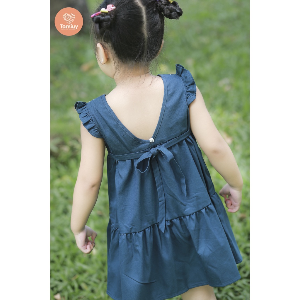 Đầm Baby Doll Tamiuy Thiết Kế Đính Hoa Nữ Tính Đáng Yêu Nhiều Màu Tùy Chọn Cho Bé Gái