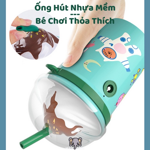 Đồ Chơi Bình Trà Sữa Tạo Bong Bóng Cute Hulo Toys - Máy Tạo Bong Bóng Hình Trà Sữa Dễ Thương, Đồ Chơi Hè