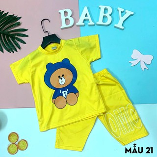 Bộ đồ bé gái, đồ bộ lửng be gai mẫu 05 cho bé 5-14 tuổi
