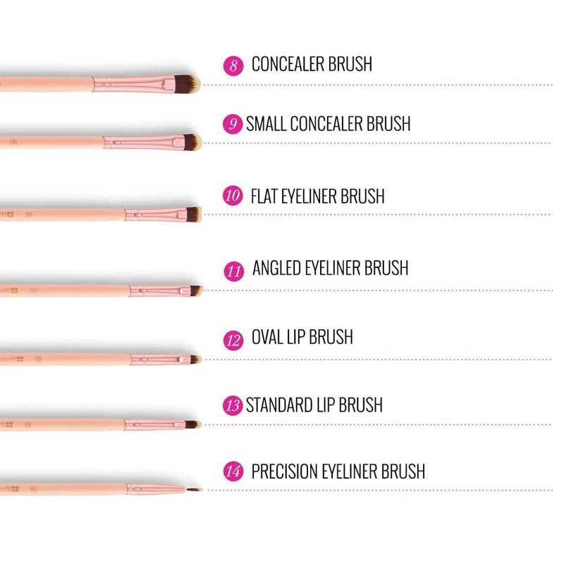 Set Cọ BH Cosmetics Chic 14 cây