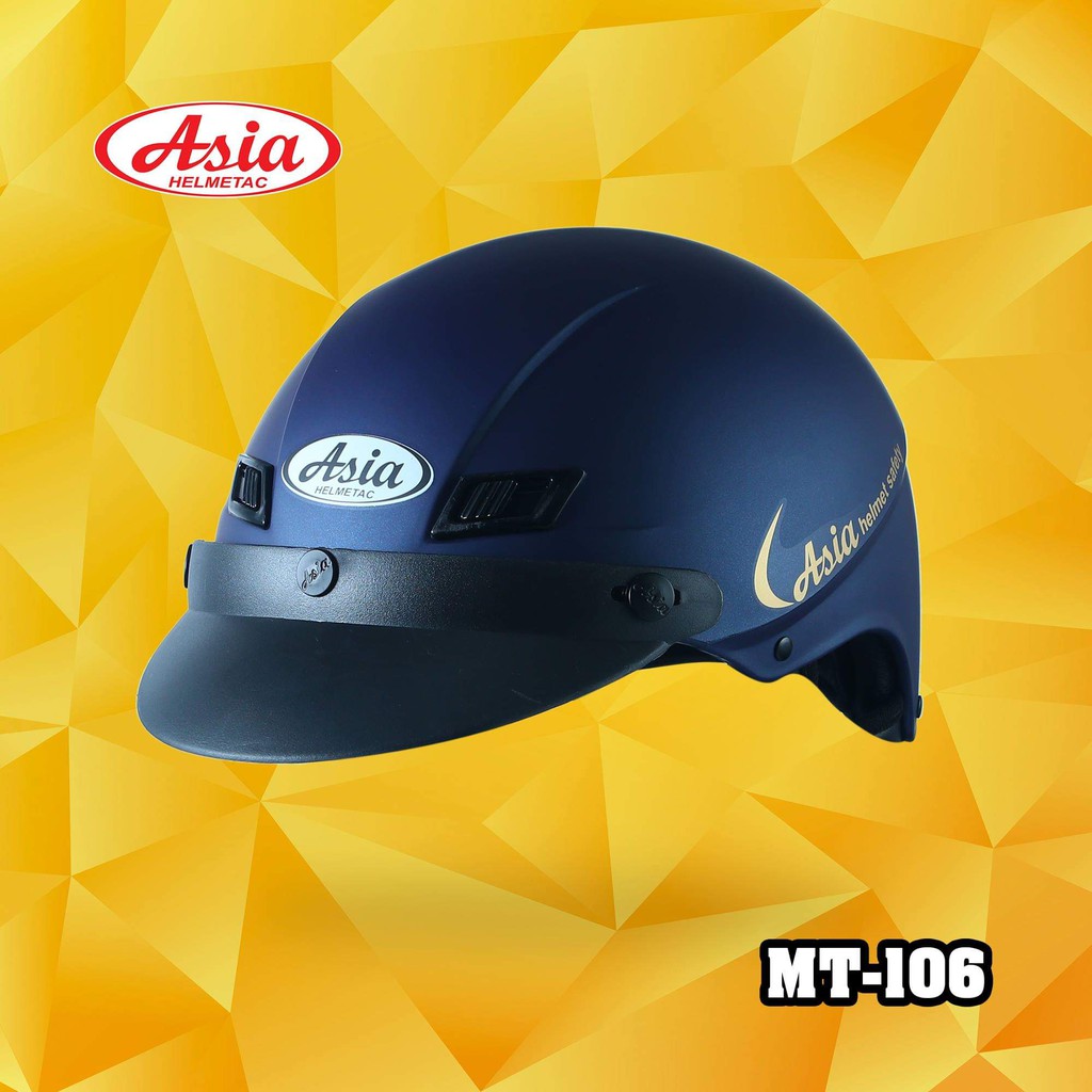 Mũ Bảo Hiểm ASIA 106  Chính Hãng -Bảo Hành 12 Tháng.