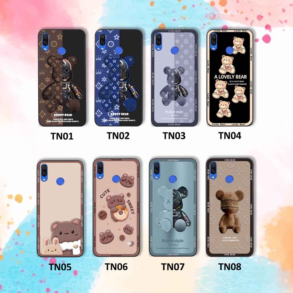 Ốp Huawei Nova 3 / Nova 3i bear brick, gấu đáng yêu, dễ thương
