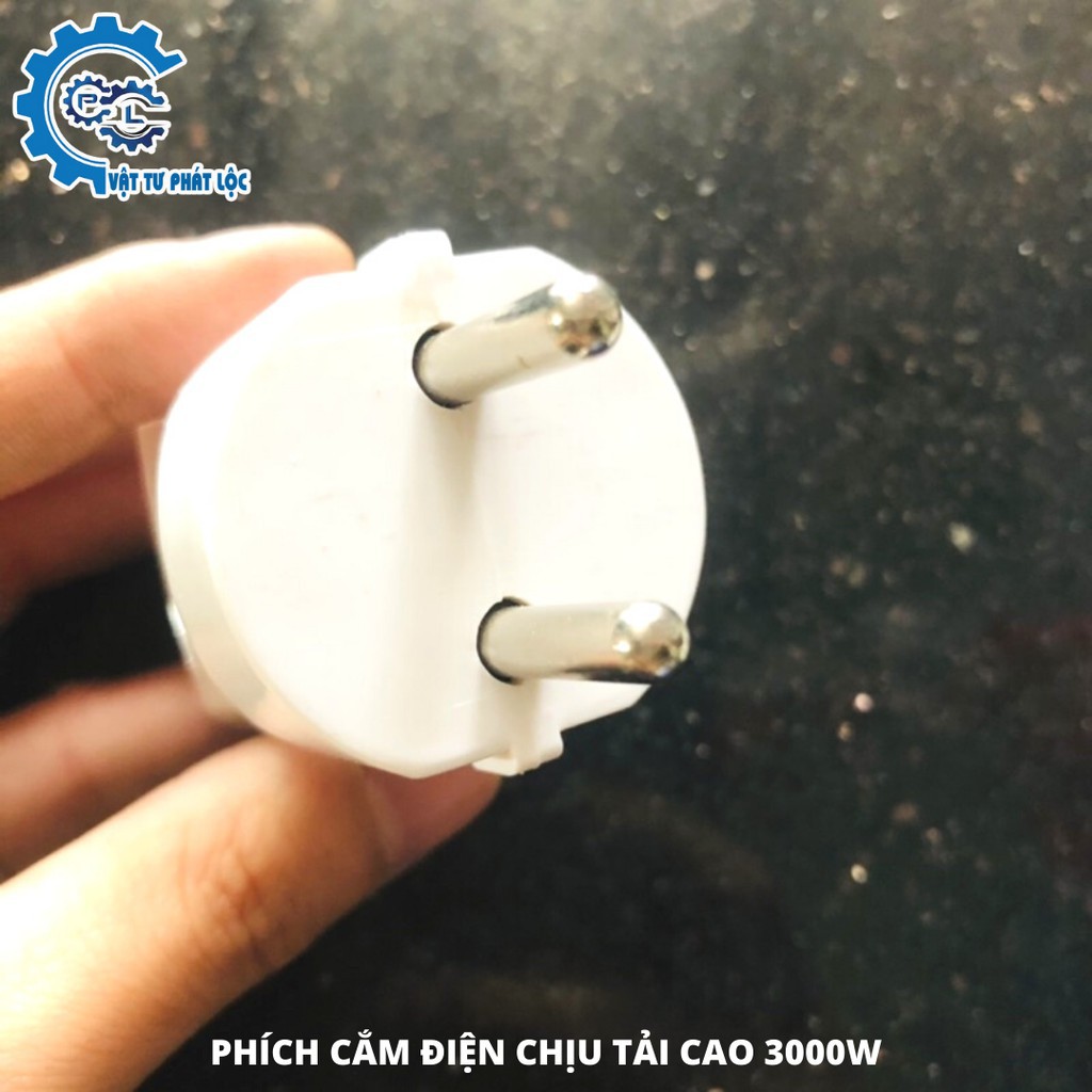 Phích cắm điện chịu tải cao 3000W dùng cho thiết bị công suất lớn