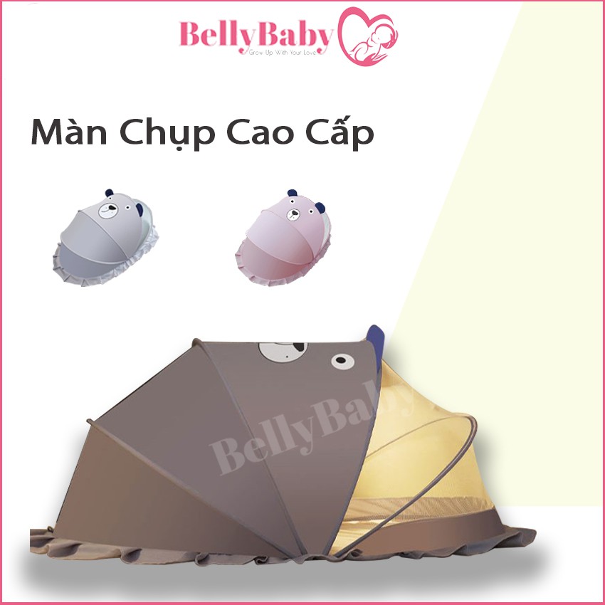 [ MẪU MỚI ] Màn Chụp Gấp Gọn Cho Bé Belly Baby, Bảo Vệ Bé An Toàn Khi Ngủ , Mẹ Yên Tâm Hơn