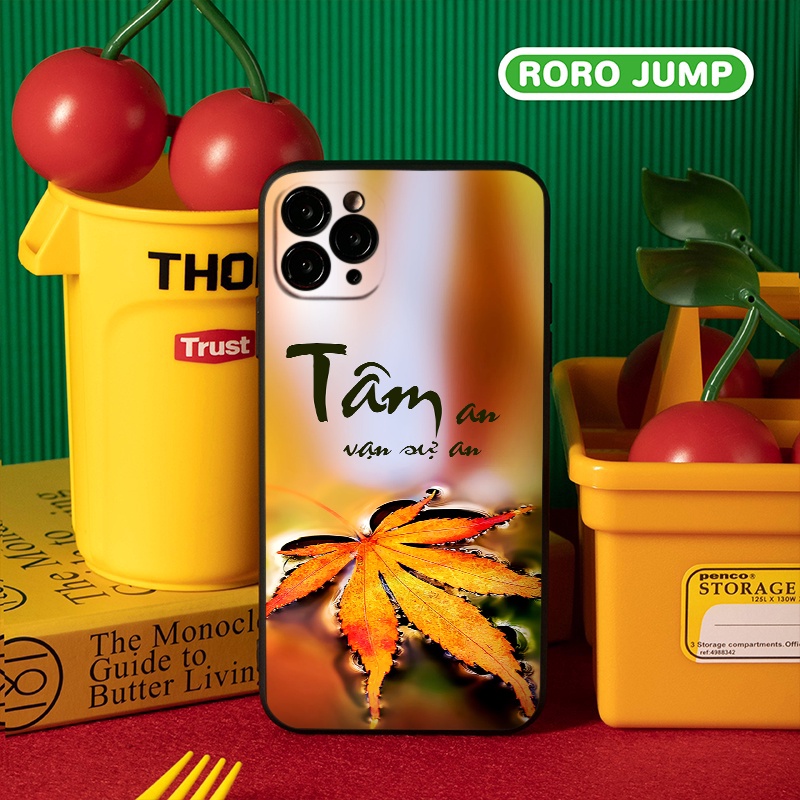 Ốp iphone Chiếc lá vuông dẻo bảo vệ camera iphone 6splus/7/7plus/8/8plus/x/xr/xs/11/12/pro/max/plus/13promax tr392