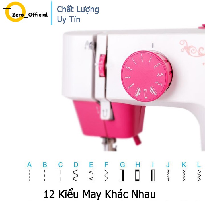  Máy khâu gia đình với 12 chế độ may, máy may Nhật cao cấp sản xuất theo công nghệ Nhật