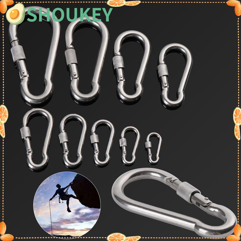SHOUHOU Móc khóa bằng thép không gỉ 304 M4~M12 tiện dụng mang theo du lịch cắm trại khóa ngoài trời đa chức năng