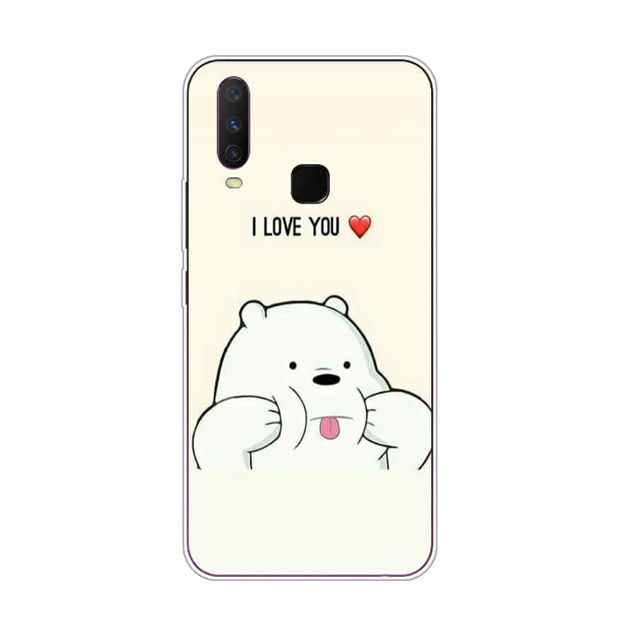 Ốp silicon Mềm In Hình Gấu We Bare Bears Cho Vivo Y20 / Y12 / Y15 / 2020 / Y83 / Y95 / Y11 2019