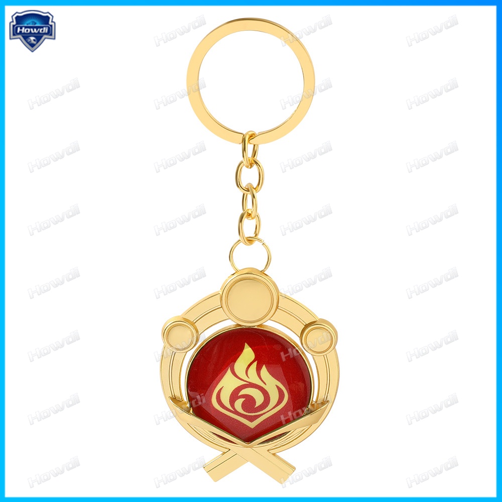 Móc Khóa Hình Nhân Vật Trong Game Genshin Va Chạm Phát Sáng Độc Đáo