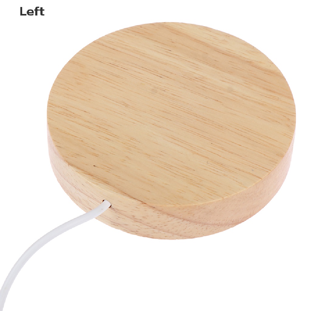 Giá Đỡ Trưng Bày Quả Cầu Thủy Tinh / Đèn LED 3D Bằng Gỗ