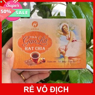 Trà Giảm Cân Gạo Lứt HẠT CHIA HERA tặng kèm thước dây[MẪU MỚI]