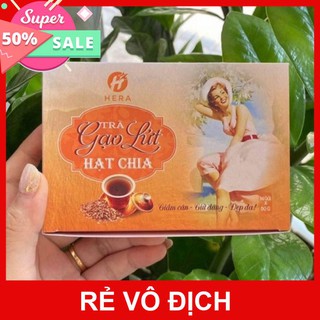 Trà Giảm Cân Gạo Lứt HẠT CHIA HERA tặng kèm thước dây[MẪU MỚI]