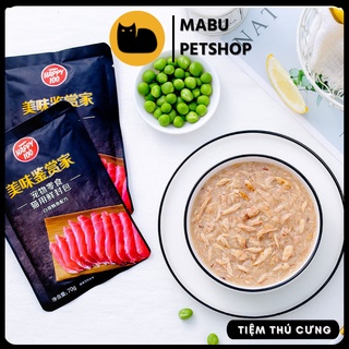 Pate mèo Wanpy Happy 100 thức ăn cho mèo gói 70g - Phiên bản 