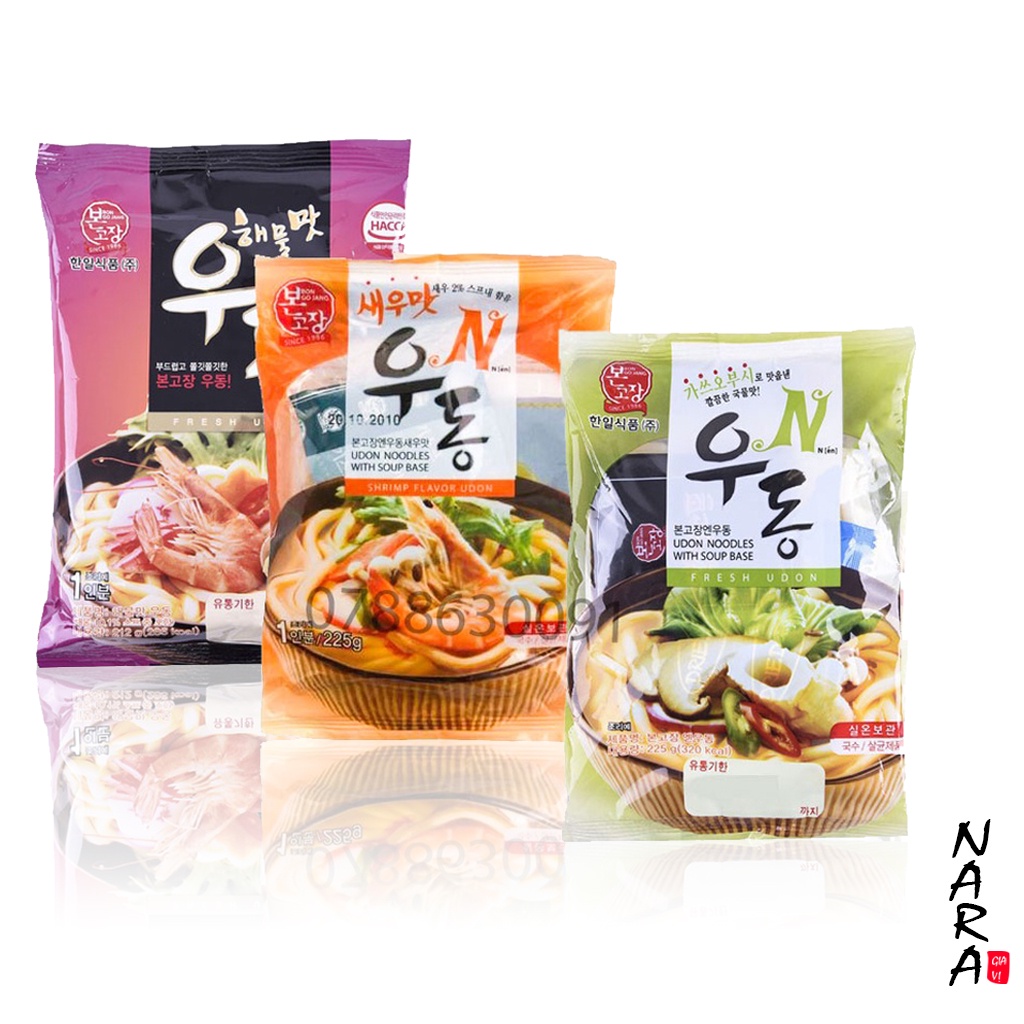 Mì Udon HANIL Food Hàn Quốc Gói 212G (3 vị)