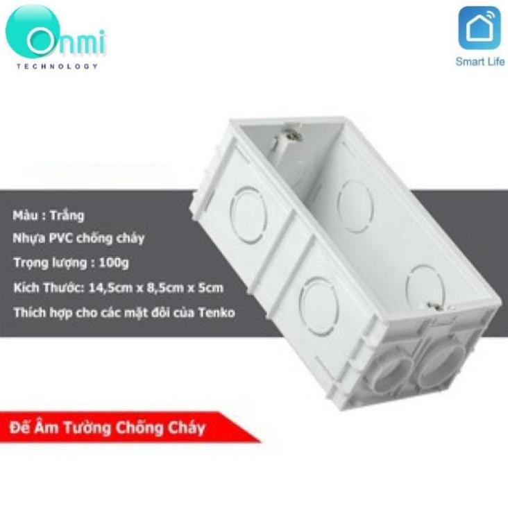 Bán sỉ- Đế âm tường chống cháy cao cấp Tenko - Công Nghệ Nhật ONMI.VN chính hãng.