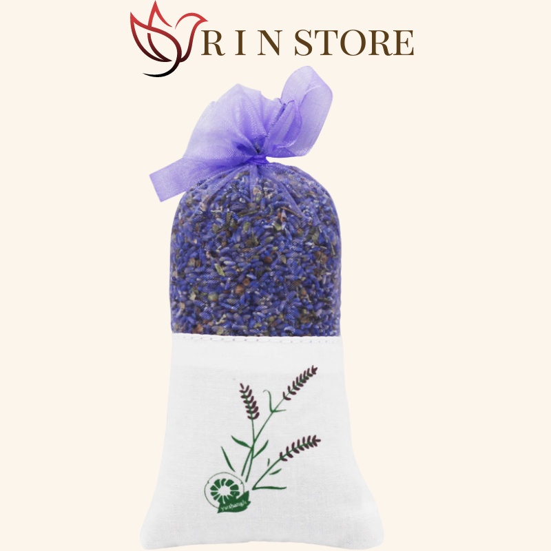 Túi thơm  hoa oải hương lavender khô để tủ quần áo ,treo xe ,khử mùi phòng tắm,nhà vệ sinh RIN