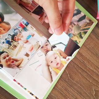 Combo 120 ảnh cán lụa và album đựng