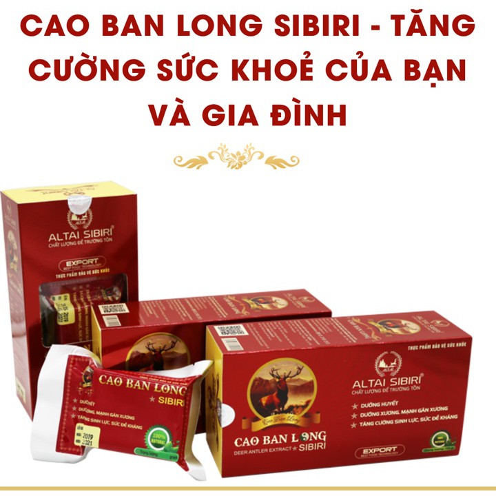 Cao Ban Long Sibiri 100 gam ( tặng 1 gói nấm chaga 100 gam)