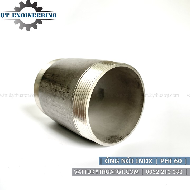Ống nối inox 2 đầu ren ngoài  | Phi 60,76,90,114
