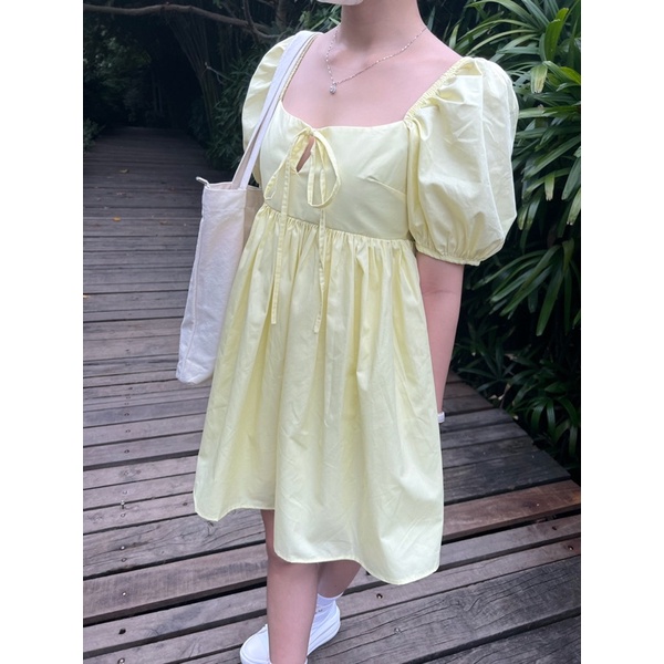 Lisa Dress - Đầm tay bồng dáng xoè mặc được 3 kiểu phong cách trẻ trung
