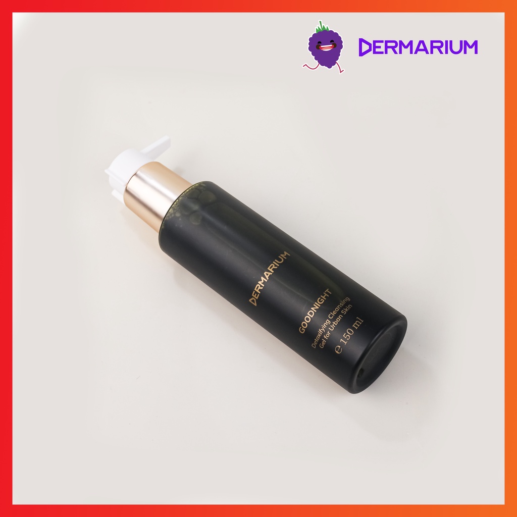 Dermarium Goodnight - Gel rửa mặt than hoạt tính