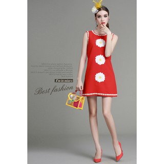 Đầm suông voan cát KL23116