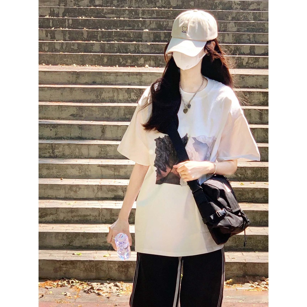 NRVP Áo Thun Tay Ngắn Cổ Tròn Thời Trang Mùa Hè Phong Cách Hàn Quốc Mới