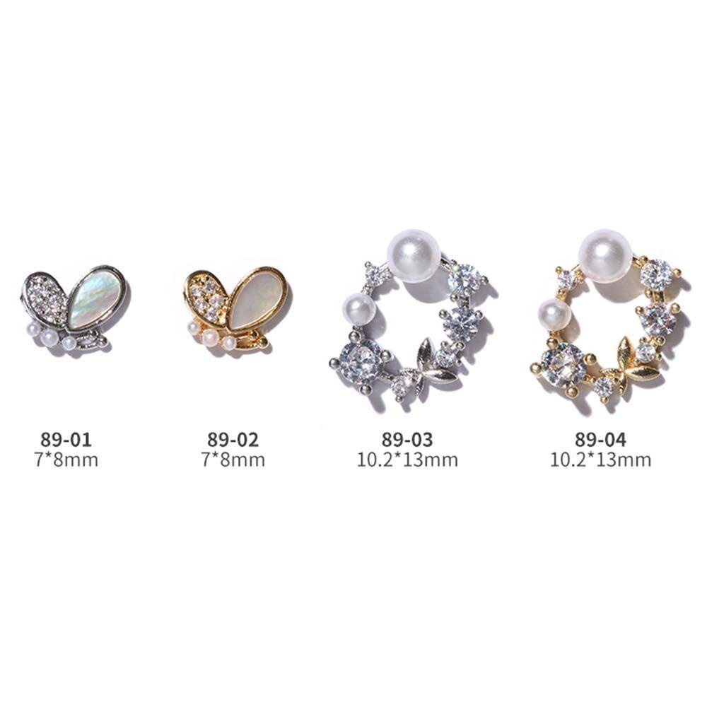 Heceh Phụ Kiện Trang Trí Móng Tay Lấp Lánh Xinh Xắn|Bướm Siêu Lấp Lánh