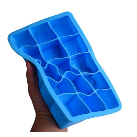 Khay đá, khay trữ đông bằng silicon có nắp ngăn mùi tủ lạnh