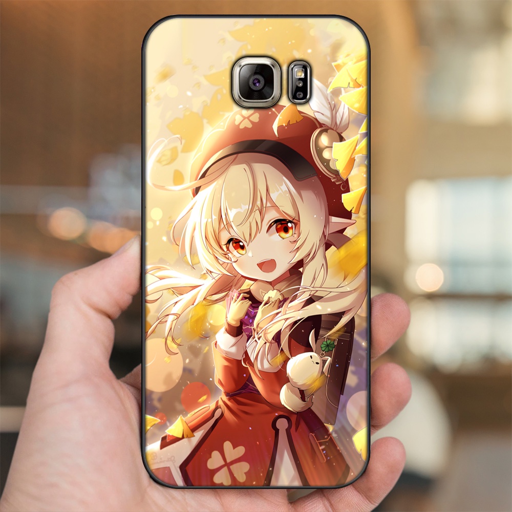 Ốp lưng Samsung Note 5 viền đen in hình Klee Genshin Impact