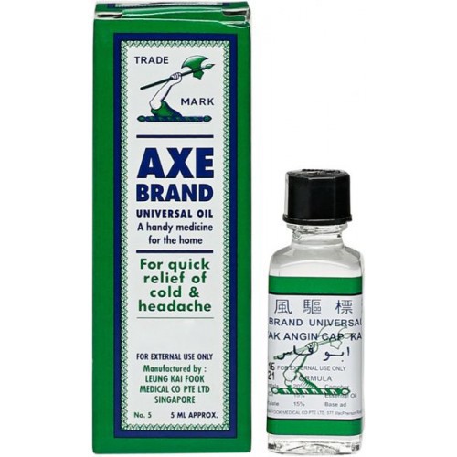 Dầu Nóng Xoa Bóp SINGAPORE Hỗ Trợ Xương Khớp AXE BRAND Cây Búa Trắng CHÍNH HÃNG 5ml