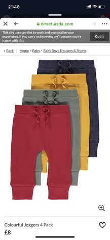 Set 4 quần bé trai authentic