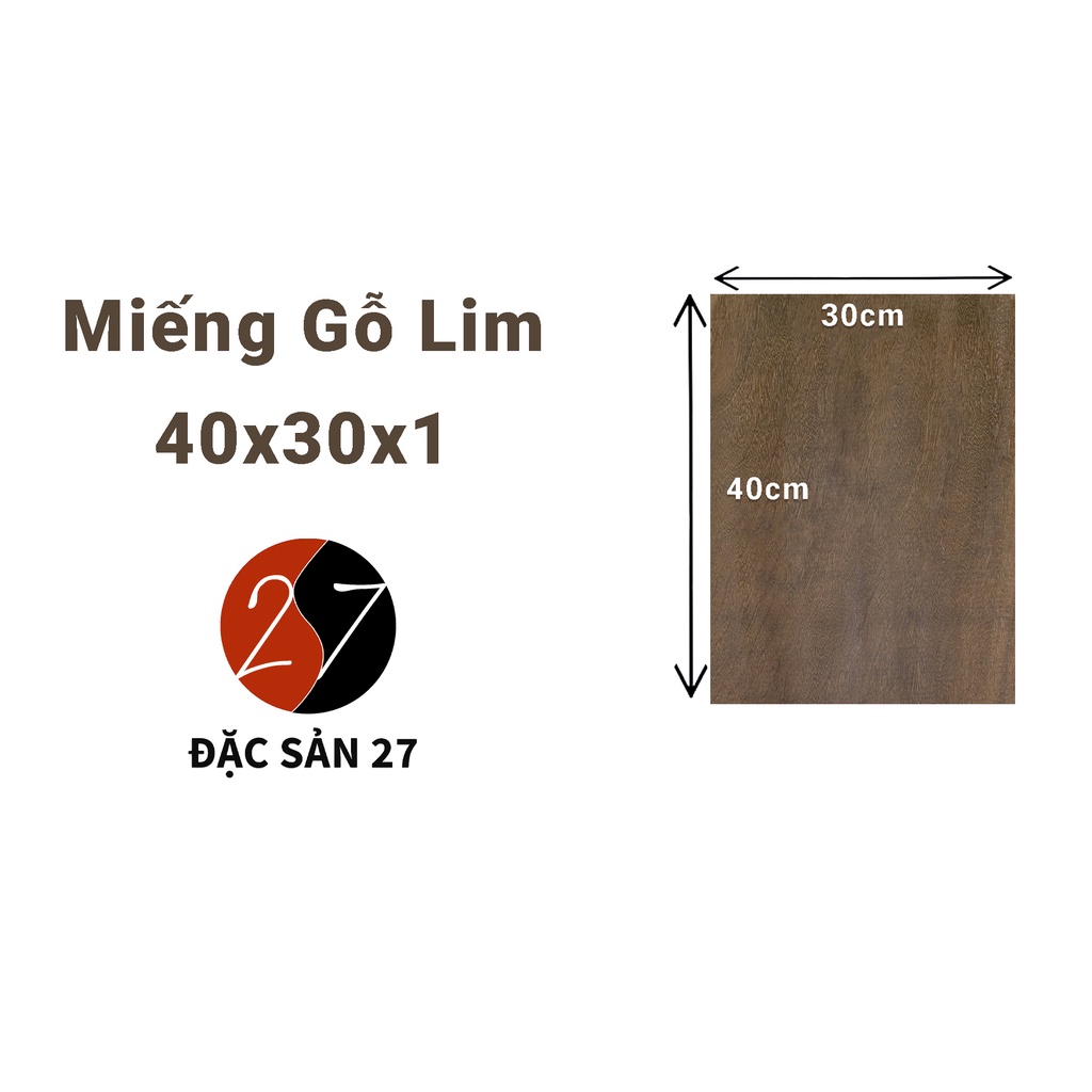 Miếng Gỗ Lim Dài Dày 1cm  đã bào 4 mặt