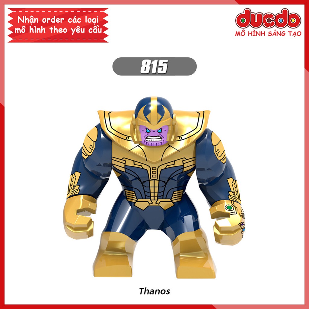 Bigfig siêu ác nhân vũ trụ THANOS - Đồ chơi Lắp ghép Xếp hình Mini Minifigures Big Fig SuperHero Iron Man XINH 815