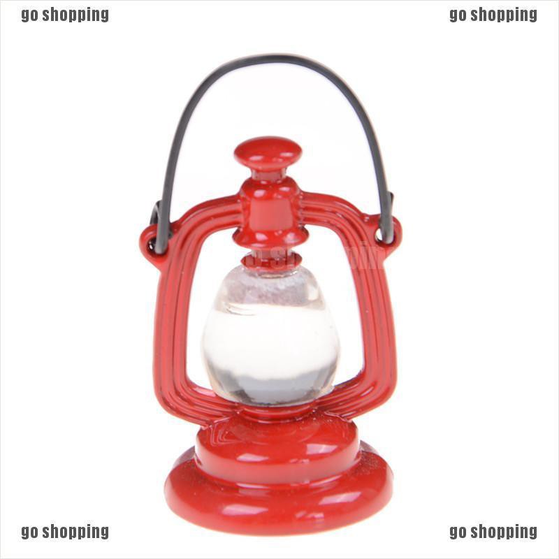 {go shopping}1:6/1:12 Retro Oil Lamp Dollhouse Miniature Toy Doll Home Living Room Decor