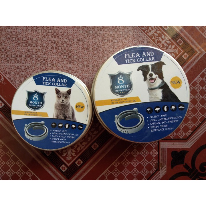 Vòng Cổ Trị Ve rận Chó Mèo, Vòng Cổ Cho Chó Mèo Thú Cưng Hiệu quả 8 tháng an toàn với sức khỏe thú cưng