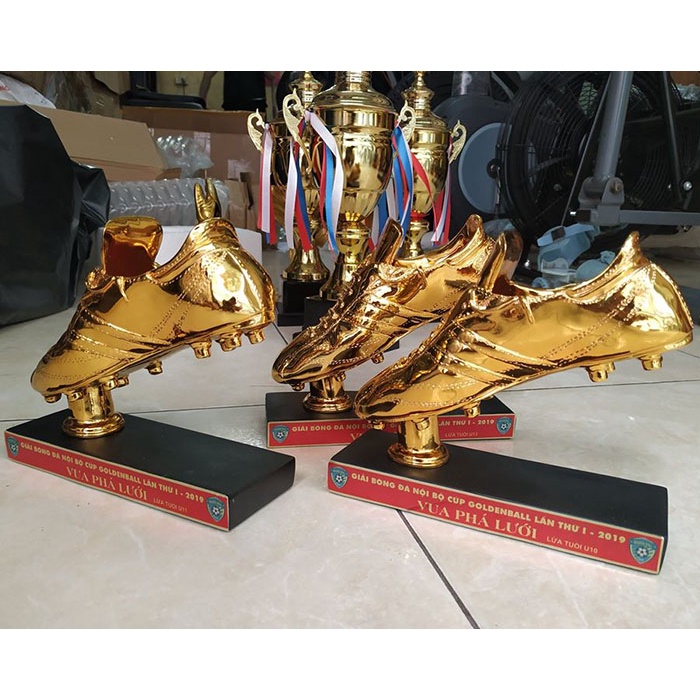 [Free in ấn logo] Cúp bóng đá chiếc giày vàng trao giải vua phá lưới | Cúp giá rẻ cho các giải phong trào