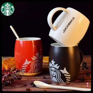 📣 Chất Lượng Cao Thiết Kế Siêu Chất Lượng Cao 🤩Ly Uống Rượu Starbucks Bằng Sứ Cỡ Lớn Kèm Nắp Và Muỗng Tiện Dụng