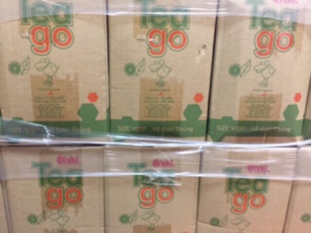 Thùng 10 Bịch Trà Xanh Vị Chanh Tea Go 200ml Oishi