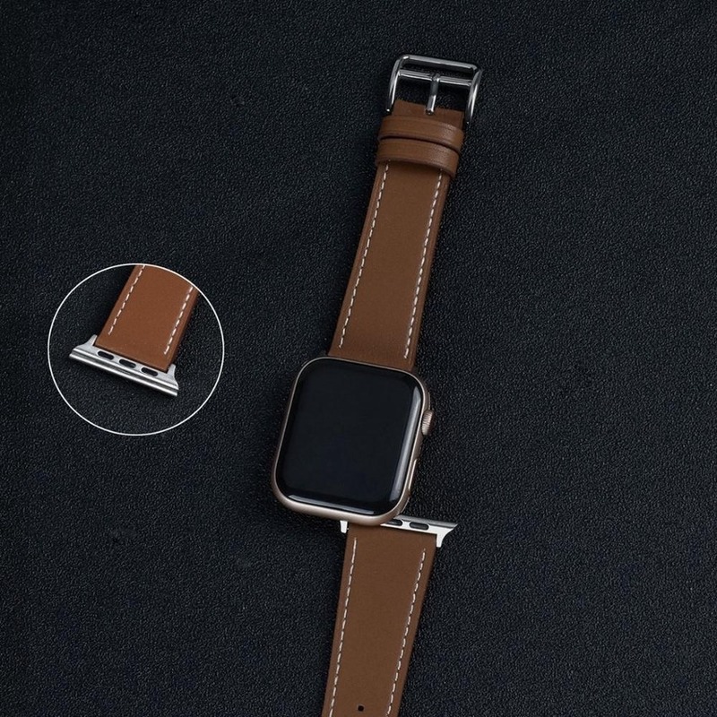 Dây đeo bằng da thay thế cho đồng hồ thông minh series 6 SE 5 4 3 2 1 for iWatch 40mm 44mm 42mm 38mm