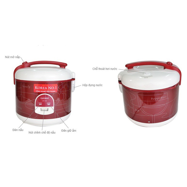 NỒI CƠM ĐIỆN 2L CUCKOO CR-1122 nhập khẩu hàn quốc